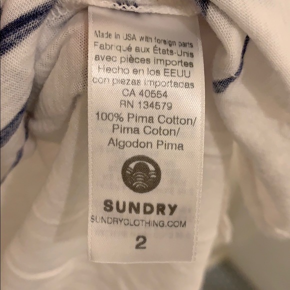 Designer 100% Pima Cotton Tee Shirt by Sundry - Picture 5 of 5